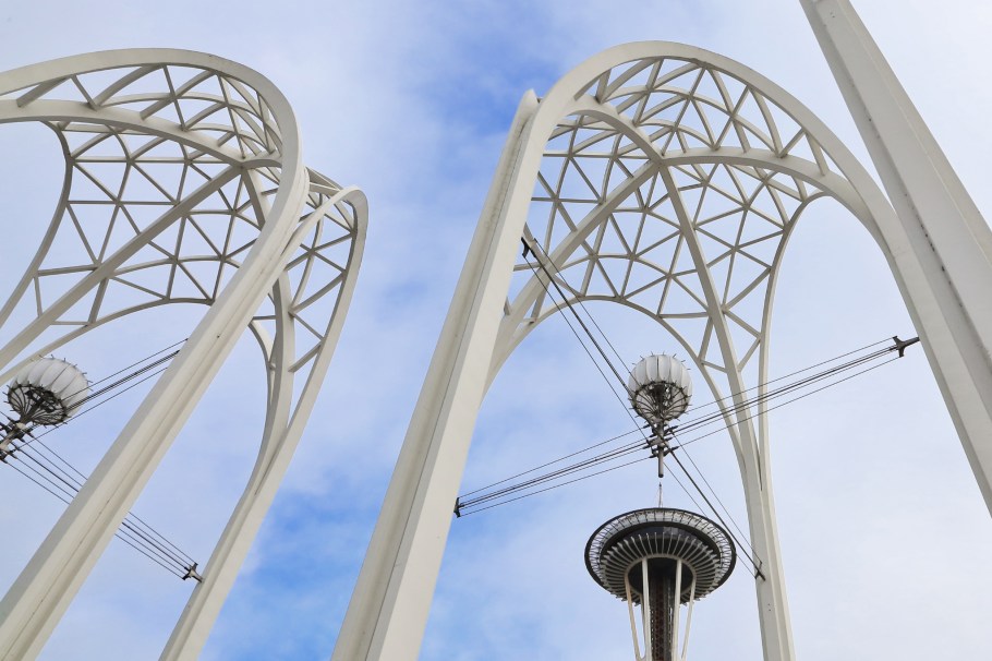 Space Needle, Pacific Science Center, Seattle Center, Seattle, Washington, USA, fotoeins.com