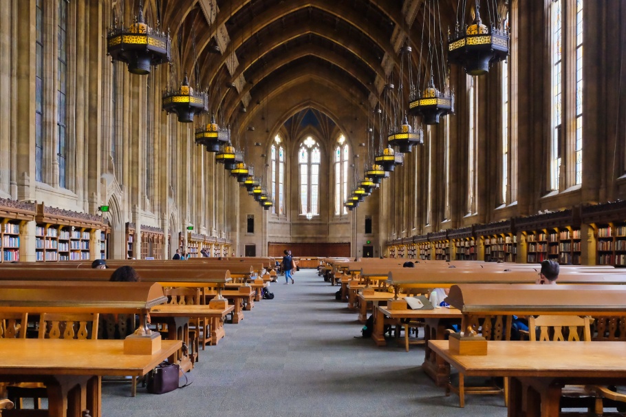 Suzzallo Library, Reading Room, University of Washington, Seattle, Washington, USA, fotoeins.com