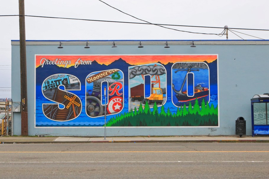 Greetings from SoDo, Sign Savant, SoDo, Seattle, Washington, USA, fotoeins.com