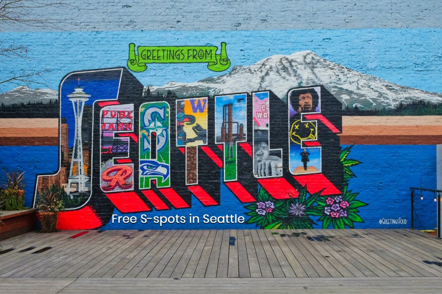 Greetings from Seattle, Greetings Tour, Bedlam, Block 41, Belltown, Seattle, Washington, USA, fotoeins.com