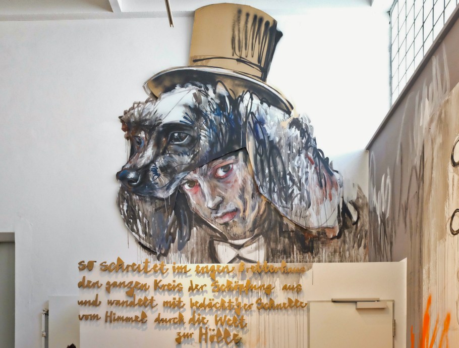 Herakut, Wahn|Sinn, Faust, Goethe, Museum of Urban and Contemporary Art, MUCA, Munich, Muenchen, Bayern, Bavaria, Germany, Deutschland, fotoeins.com