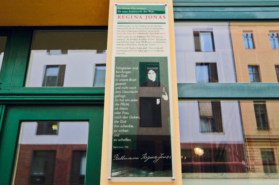 Regina Jonas, world's 1st woman rabbi, Krausnickstrasse, Spandauer Vorstadt, Hauptstadt, Berlin, Germany, Deutschland, fotoeins.com