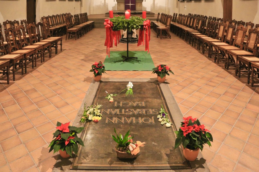 Johann Sebastian Bach, Thomaskirche, St. Thomas Church, Leipzig, Sachsen, Saxony, Germany, Deutschland, fotoeins.com