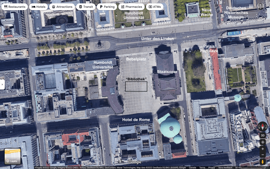 Bebelplatz, Berlin, Germany, Deutschland, Google Maps