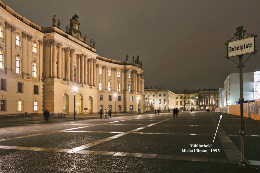 Bebelplatz, Bibliothek, Versunkene Bibliothek, Denkmal zur Erinnerung an die Bücherverbrennung, Book Burning Memorial, Berlin, Hauptstadt, Germany, Deutschland, fotoeins.com