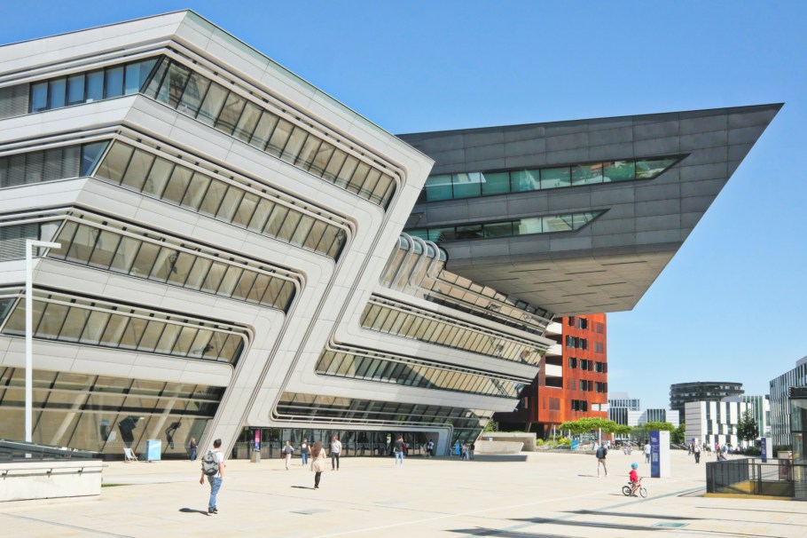 Library and Learning Centre, Wirtschaftsuniversität Wien, Vienna University of Economics and Business, 2. Bezirk, Leopoldstadt, Wien, Vienna, Austria, Österreich, fotoeins.com