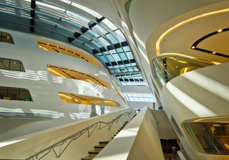 Library and Learning Centre, Wirtschaftsuniversität Wien, Vienna University of Economics and Business, 2. Bezirk, Leopoldstadt, Wien, Vienna, Austria, Österreich, fotoeins.com