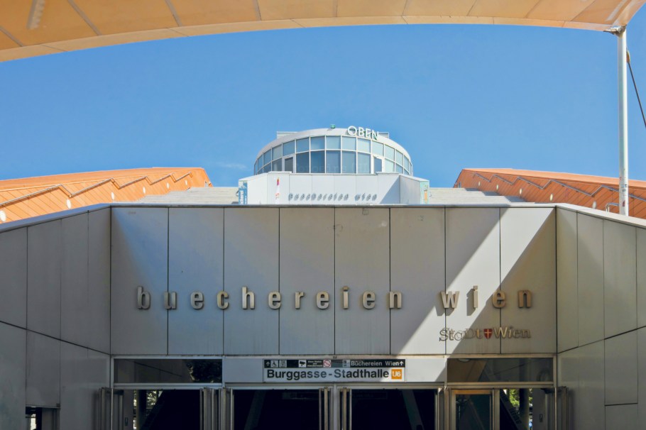 Hauptbücherei, Büchereien Wien,  U6 Burggasse-Stadthalle, 7. Bezirk, Neubau, Wien, Vienna, Austria, Österreich, fotoeins.com