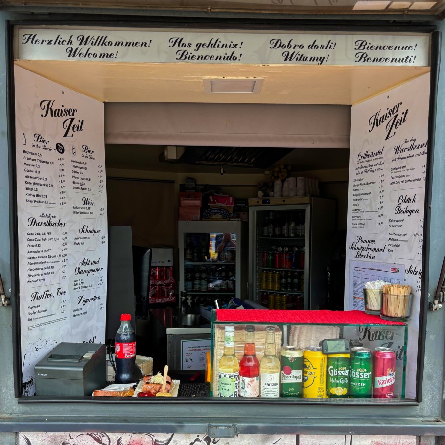 Kaiserzeit Würstelstand, 2. Bezirk, Leopoldstadt, Wien, Vienna, Austria, Österreich, fotoeins.com