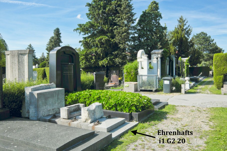 Olga Ehrenhaft Steindler, Bettina Ehrenhaft, Felix Ehrenhaft, Döblinger Friedhof, Döbling Cemetery, 19. Bezirk, Döbling, Wien, Vienna, Austria, Österreich, fotoeins.com