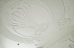 Plaster moulding and floral pattern in the ceiling of the outer loggia – 29 May 2022&nbsp;(X70).