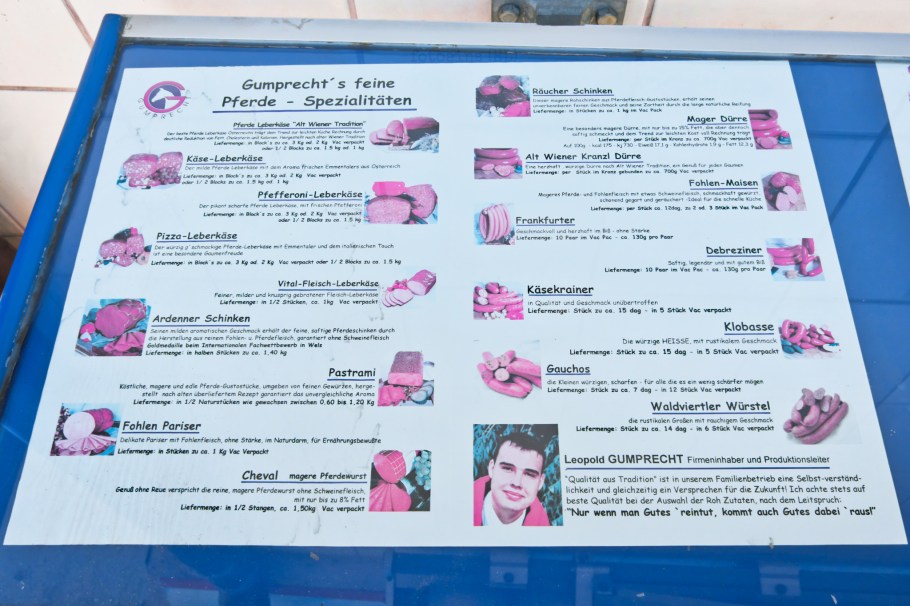 Gumprecht Pferdefleischerei, Karmelitermarkt, 2. Bezirk, Leopoldstadt, Wien, Vienna, Austria, Österreich, fotoeins.com