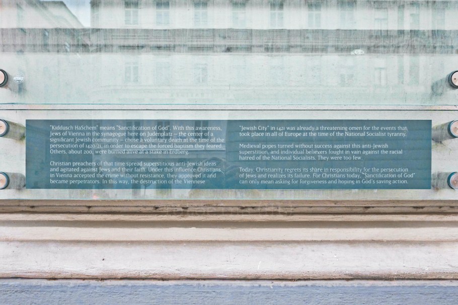 Kaddisch Haschem, Kaddish Hashem, Judenplatz 6, 1. Bezirk, Innere Stadt, Wien, Vienna, Austria, Österreich, fotoeins.com