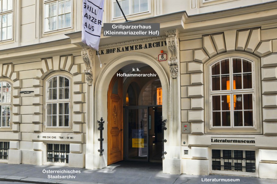 Kleinmariazeller Hof, Grillparzerhaus, 1. Bezirk, Innere Stadt, Wien, Vienna, Austria, Österreich, fotoeins.com