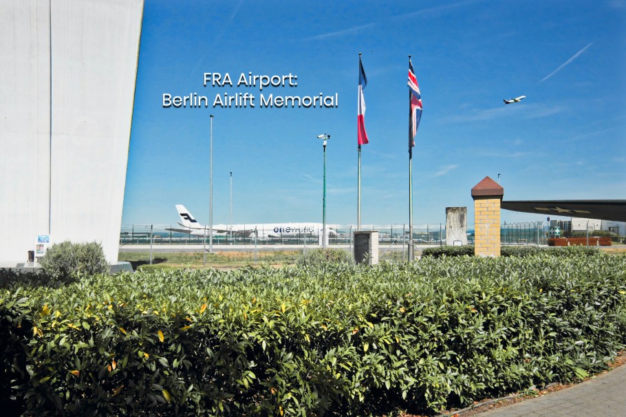 Berlin Airlift Memorial, Luftbrückendenkmal, Flughafen Frankfurt am Main, Frankfurt am Main Airport, Zeppelinheim, Neu-Isenburg, Frankfurt am Main, Hesse, Hessen, Germany, Deutschland, fotoeins.com
