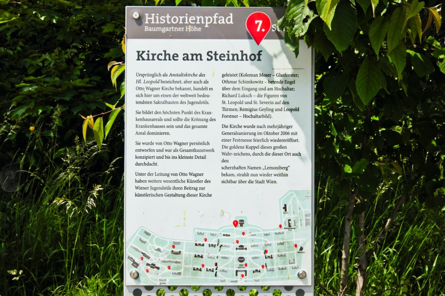 14. Bezirk, Penzing, Kirche am Steinhof, Steinhof Church, Church of St. Leopold, Kirche zum heiligen Leopold, Steinhof, Otto Wagner Spital, Baumgartner Hoehe, Otto Wagner, Wiener Moderne, Vienna Modernism, Vienna, Wien, Oesterreich, Austria, fotoeins.com