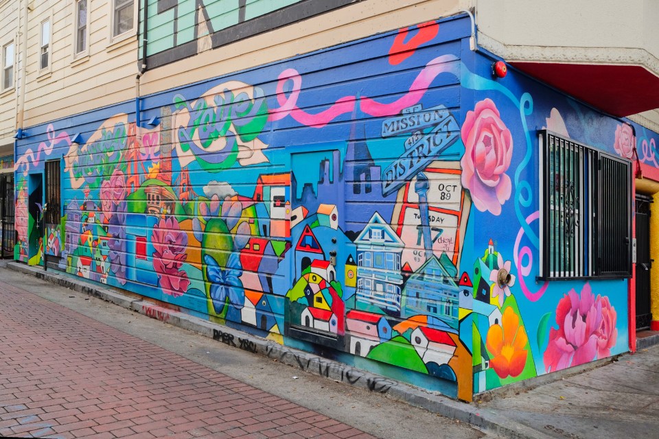 Cypress Street Murals, Mission District, San Francisco, California, USA, fotoeins.com