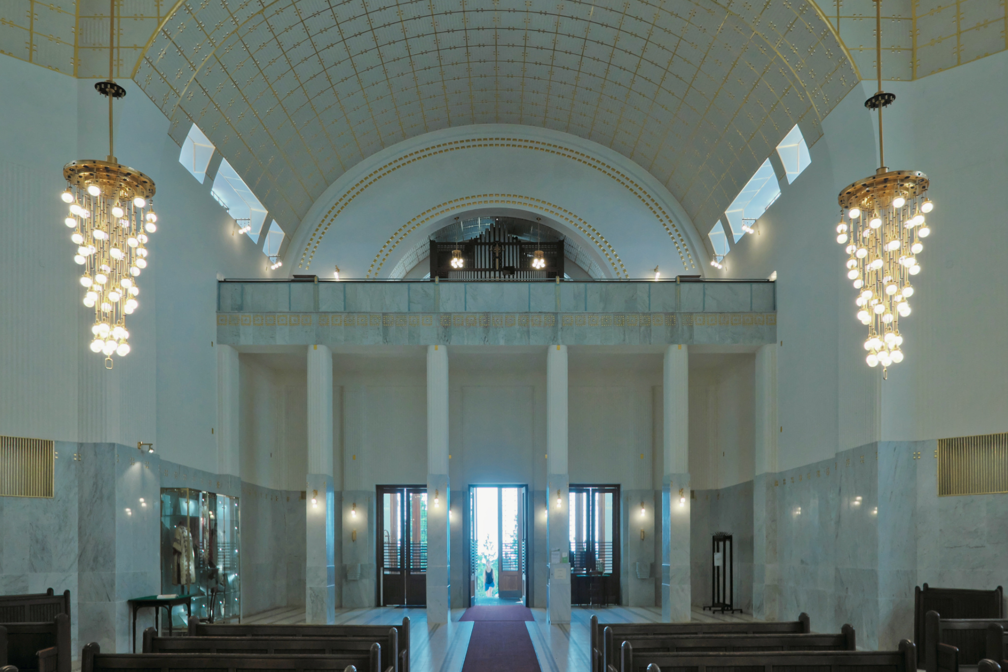 14. Bezirk, Penzing, Kirche am Steinhof, Steinhof Church, Church of St. Leopold, Otto Wagner Spital, Baumgartner Hoehe, Otto Wagner, Vienna Modernism, Wiener Moderne, Wien, Vienna, Oesterrich, Austria, fotoeins.com