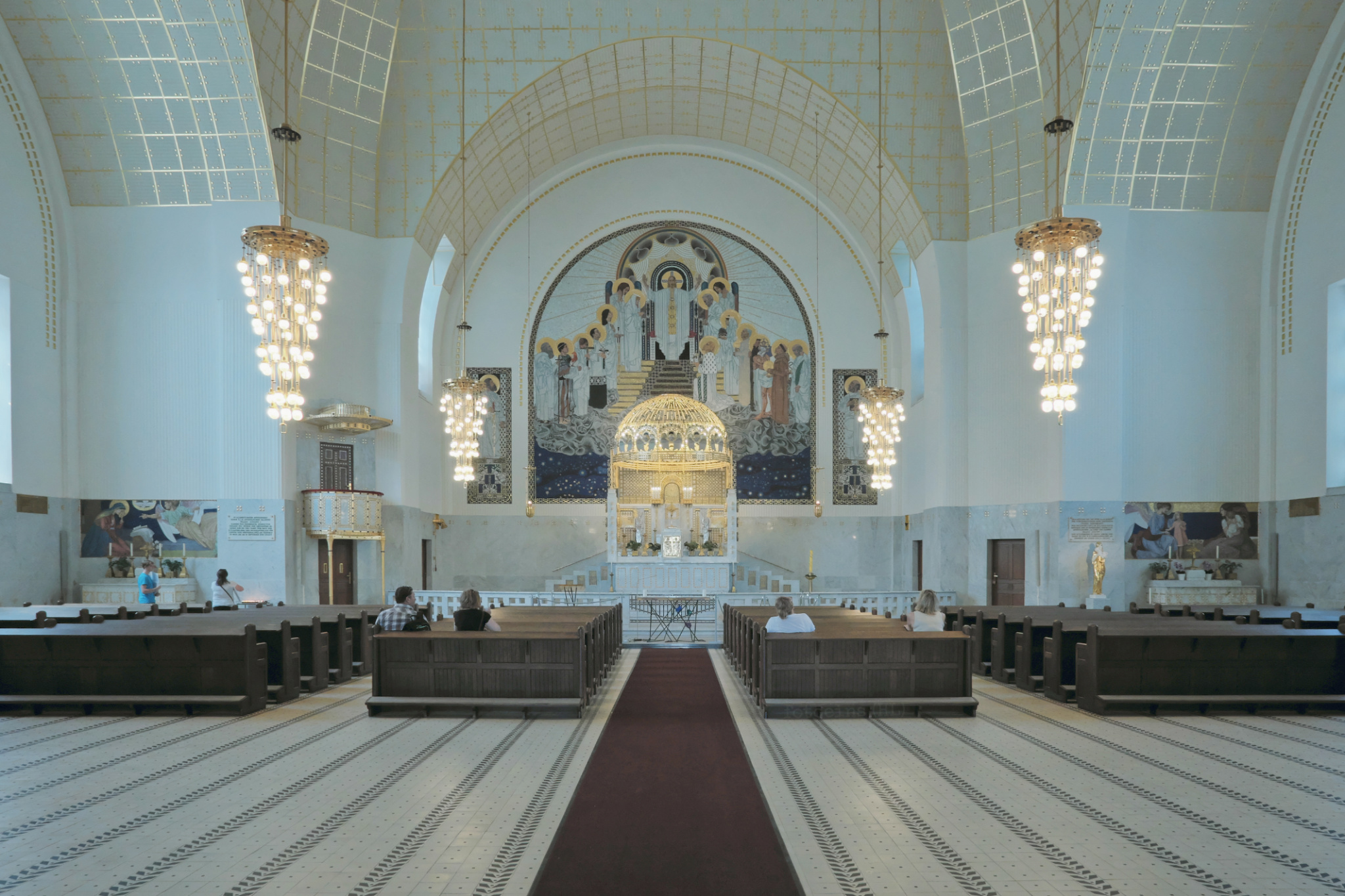 14. Bezirk, Penzing, Kirche am Steinhof, Steinhof Church, Church of St. Leopold, Otto Wagner Spital, Baumgartner Hoehe, Otto Wagner, Vienna Modernism, Wiener Moderne, Wien, Vienna, Oesterrich, Austria, fotoeins.com